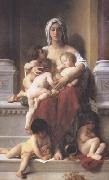 Charity (mk26) Adolphe William Bouguereau